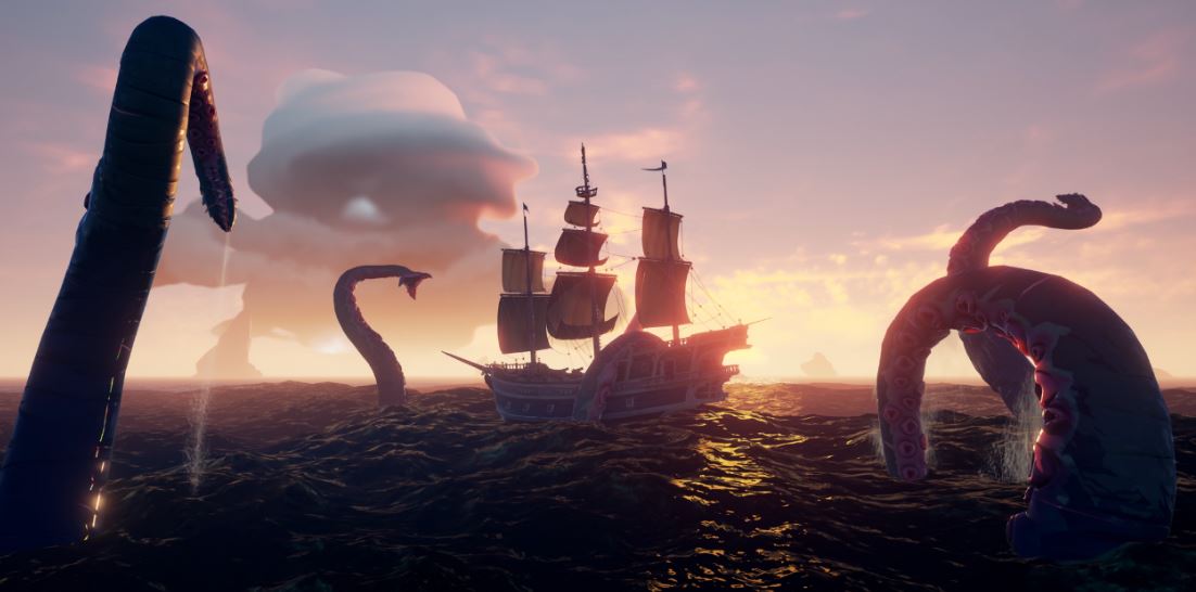 Sea of Thieves recensione kraken